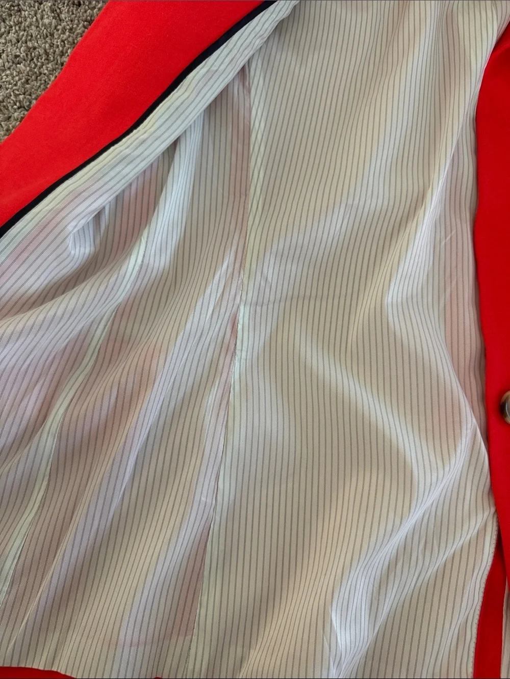J. Crew Vibrant Red Single-Button Tailored Blazer